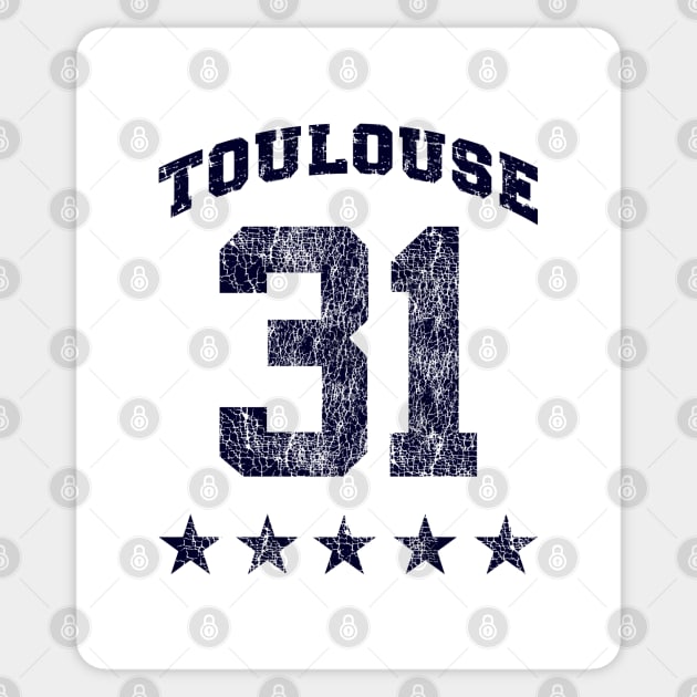 Toulouse 31, French City, Rugby Nation. Sticker by FrenchTee